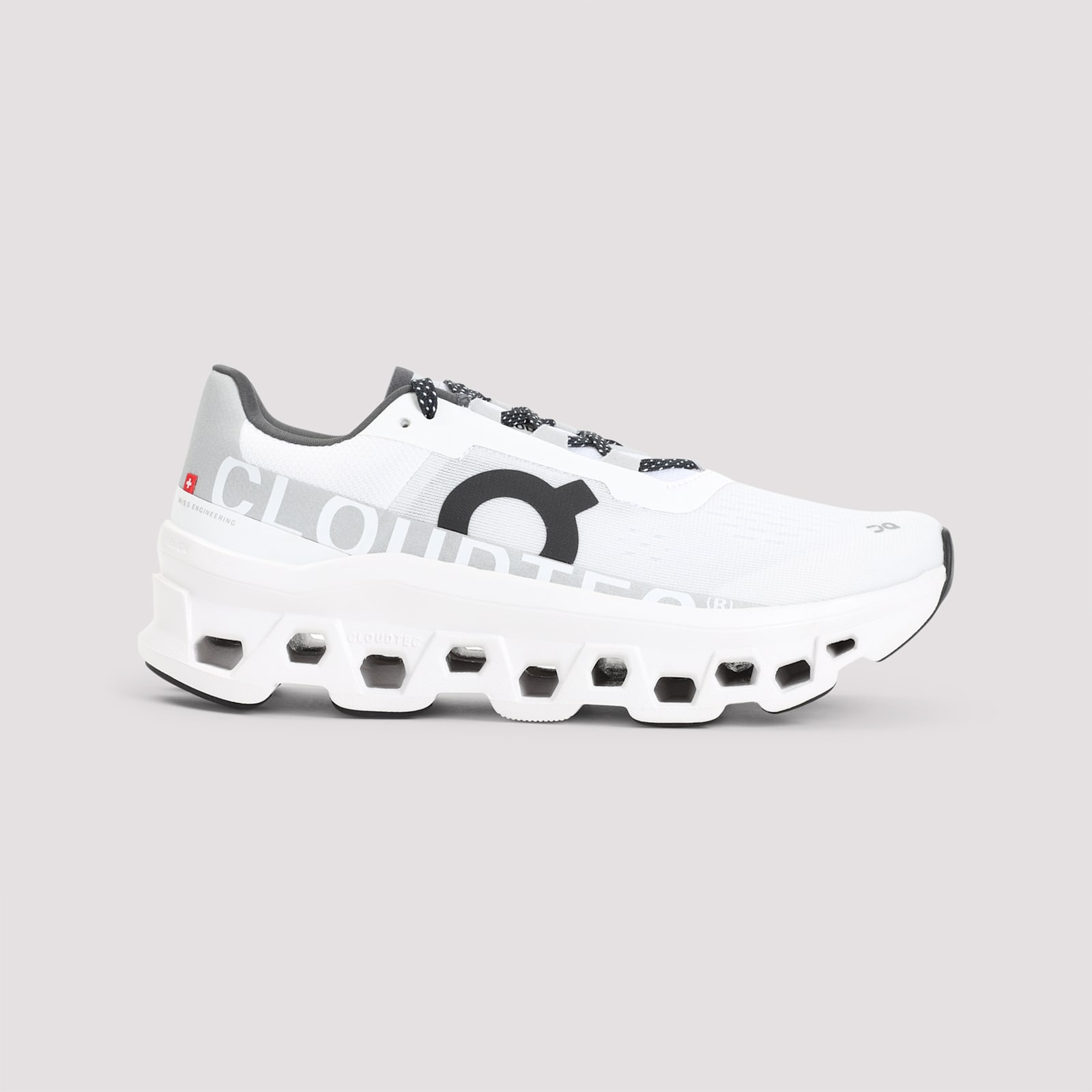 On Women's Cloudmster Road Running Sneakers In All White In White