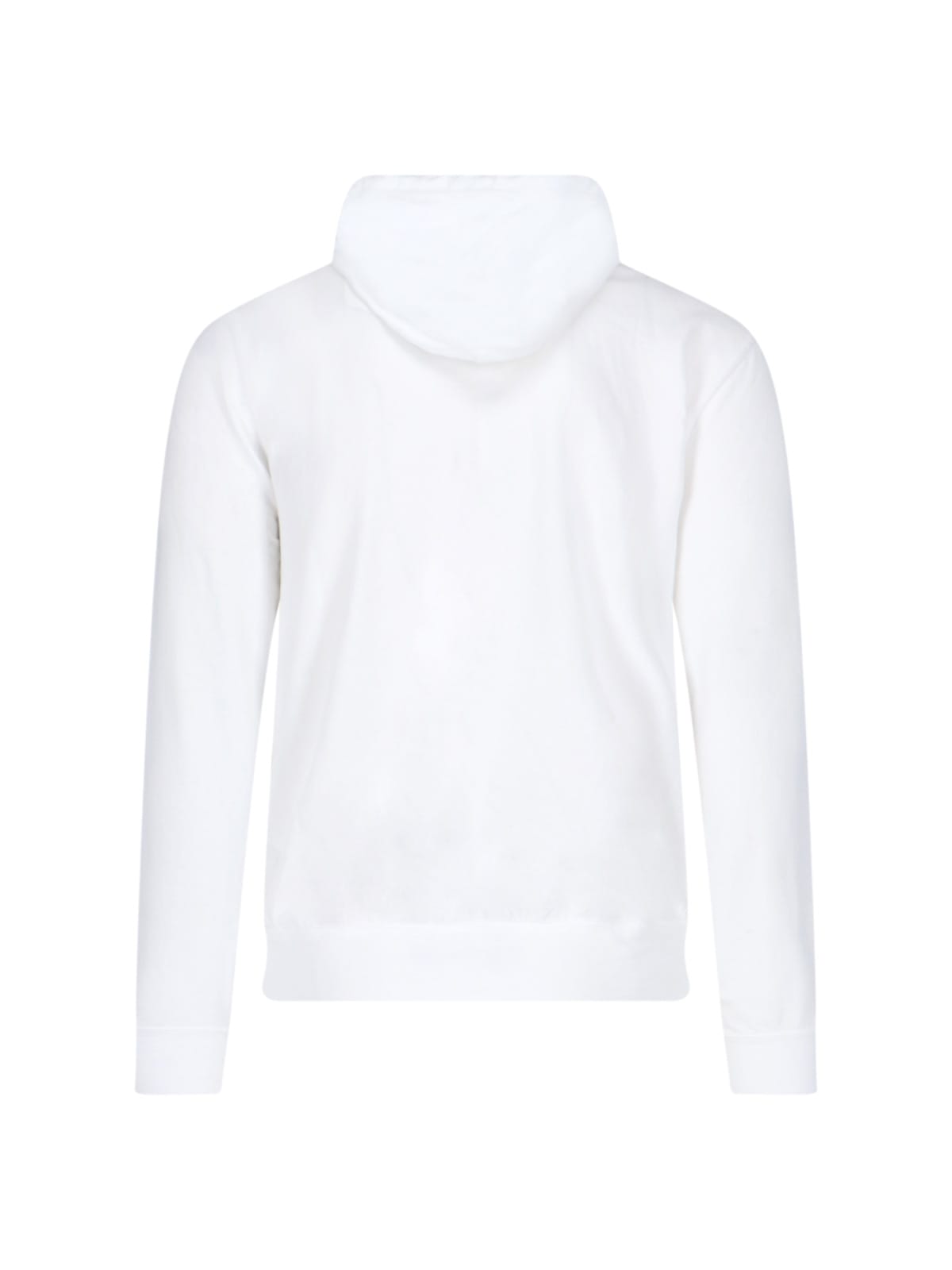 Polo Ralph Lauren Hooded Terry Sweatshirt With Zipper Closure In White
