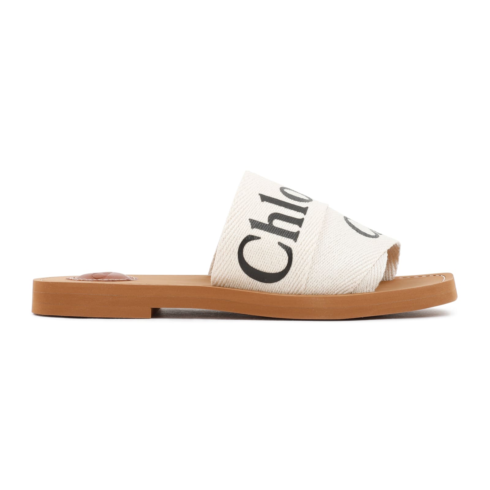 Shop Chloé Woody Open-toe Sandals In White