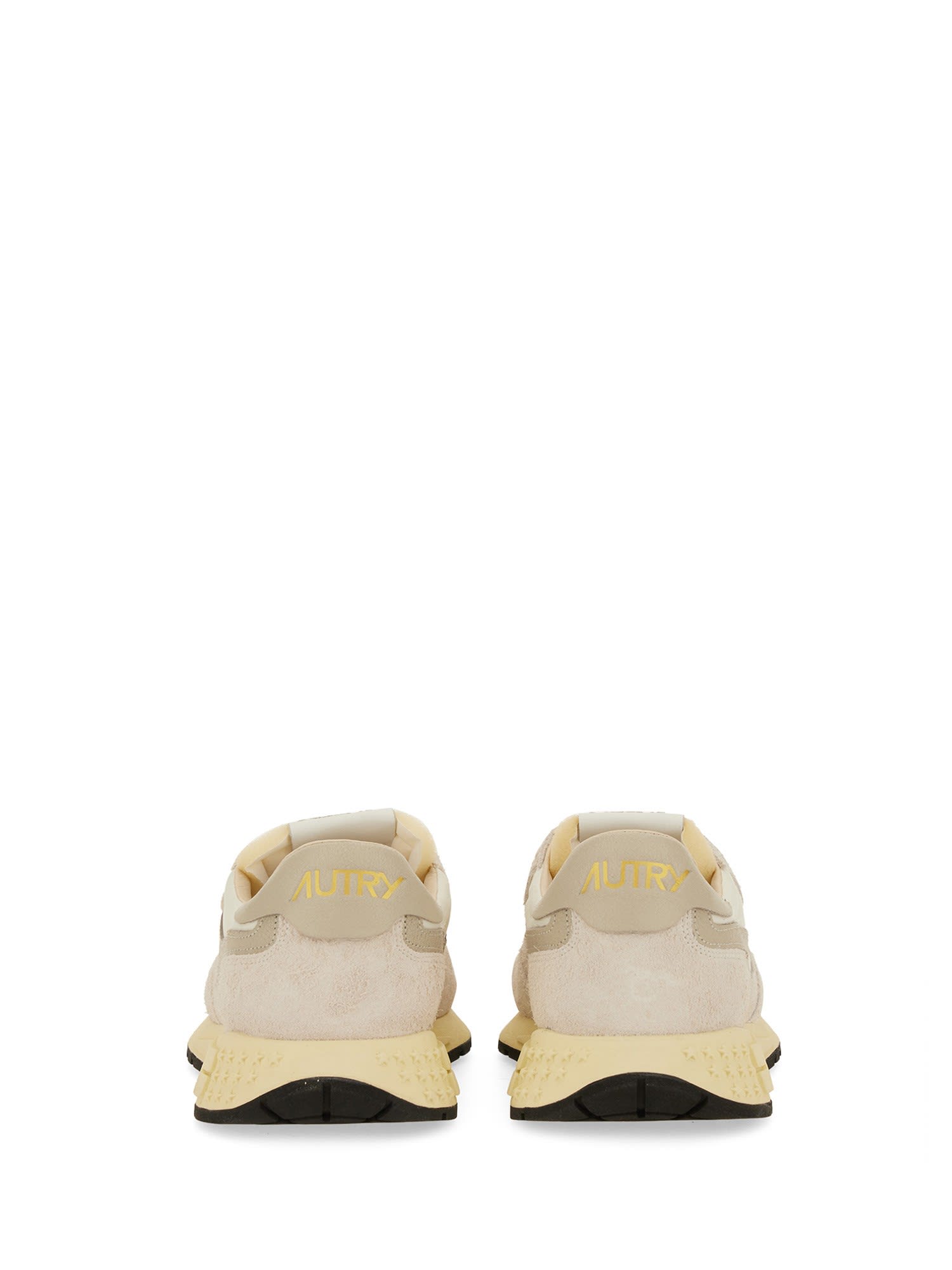 Shop Autry Whirlwind Low Sneaker In Beige