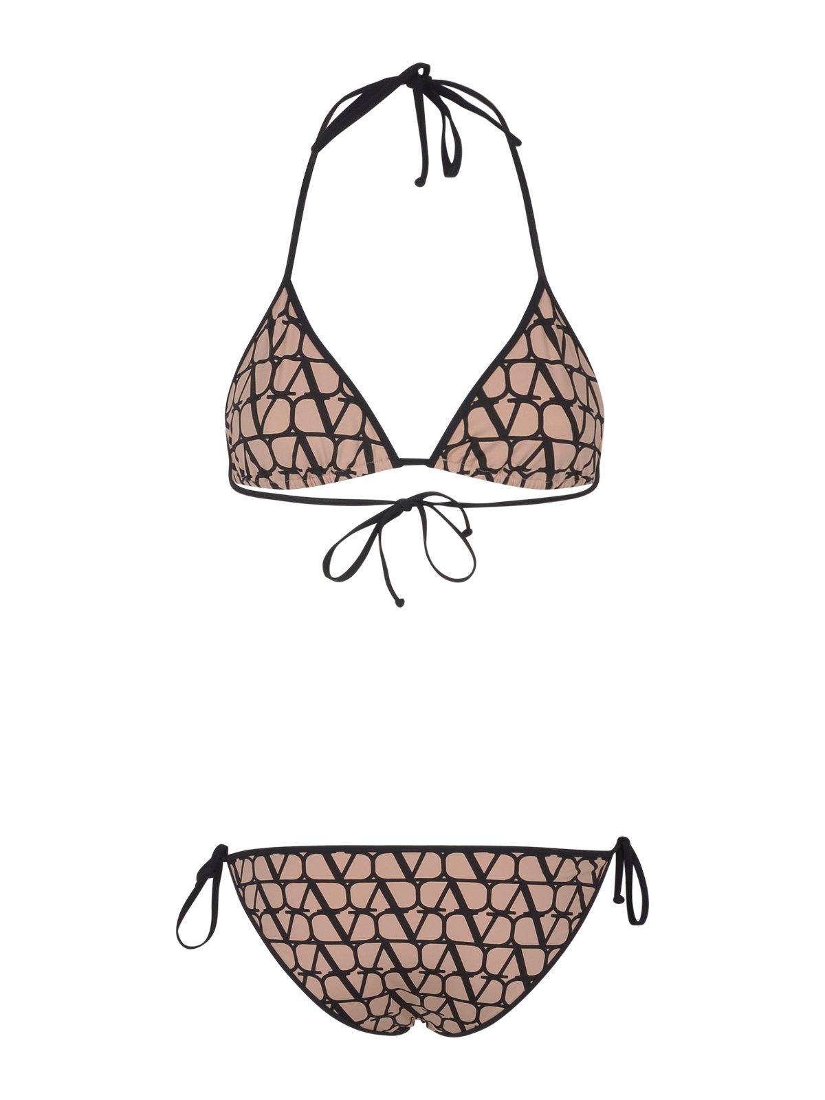 Shop Valentino Toile Iconographe Halterneck Bikini