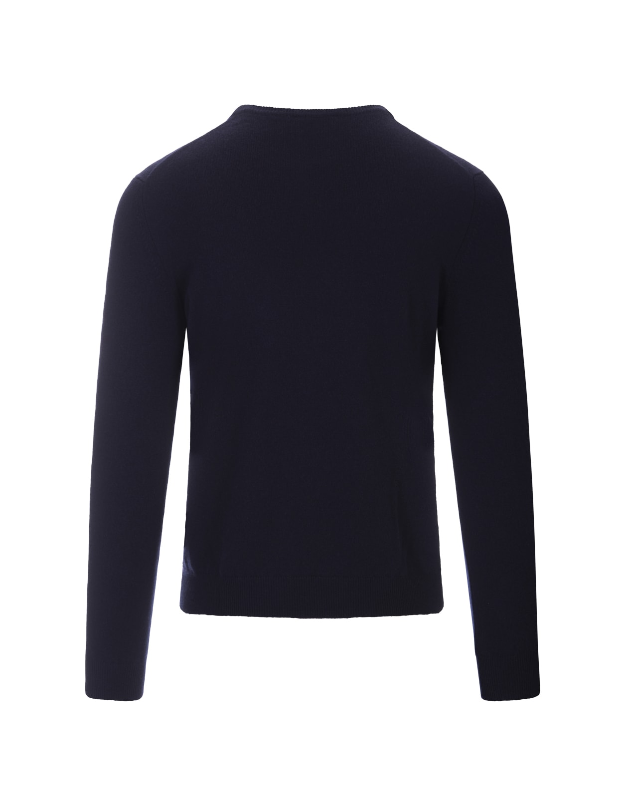 Shop Fedeli Dark Blue Baby Cashmere Sweater