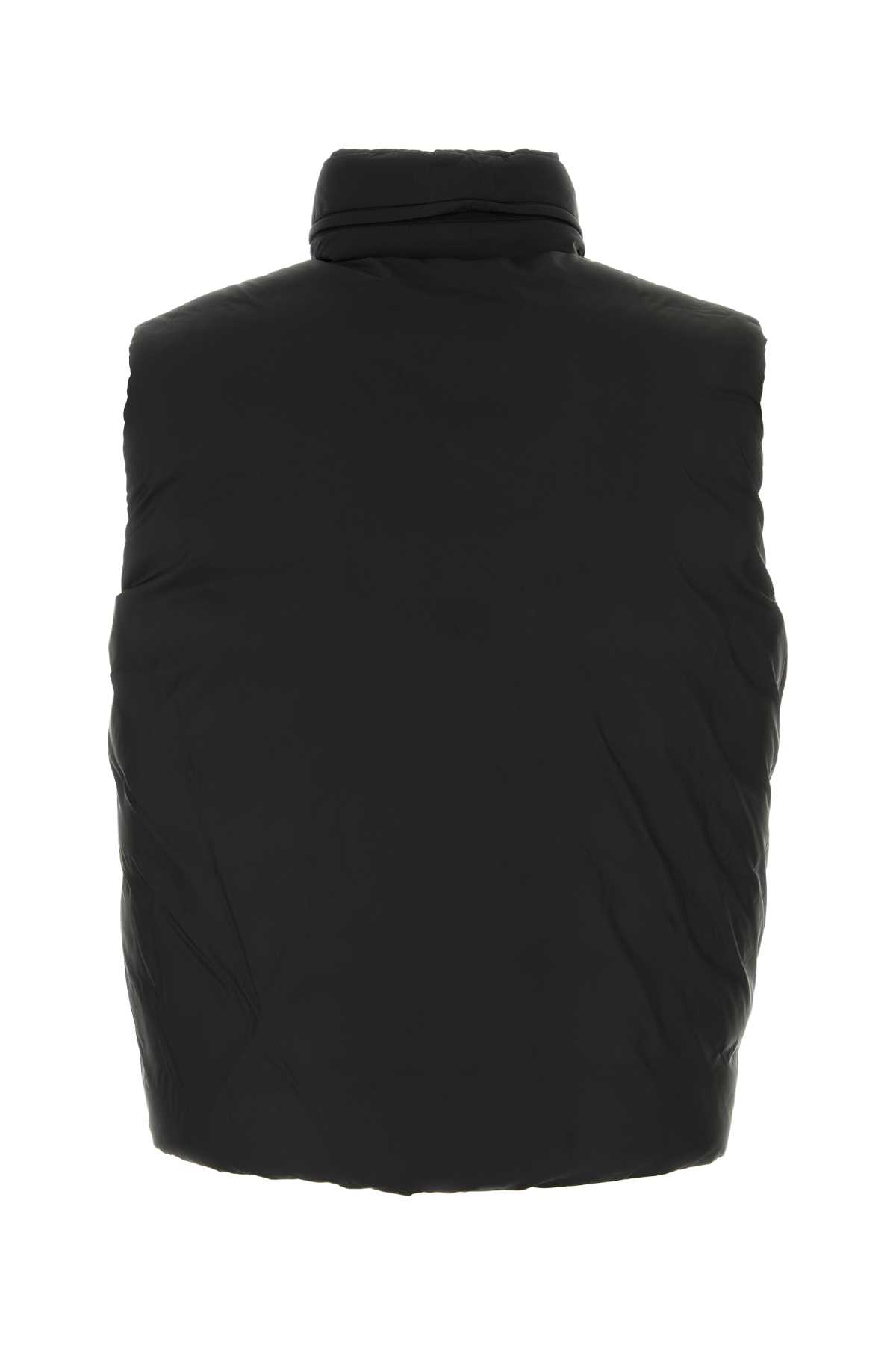 Shop Fendi Black Polyester  X Stefano Pilati Reversible Down Jacket