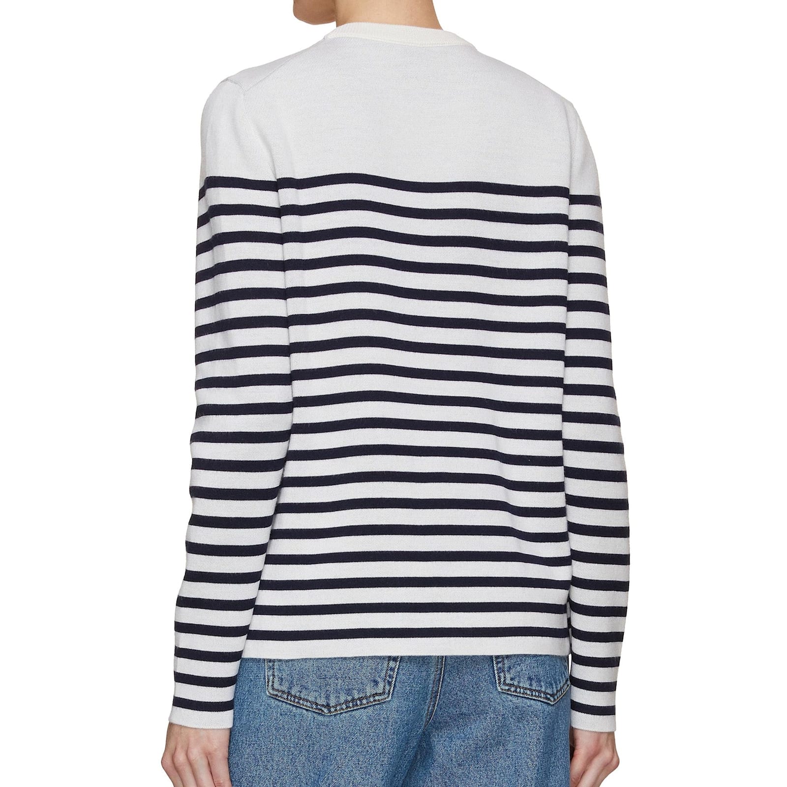 Shop Loewe X Suna Fujita Striped Sweater In White