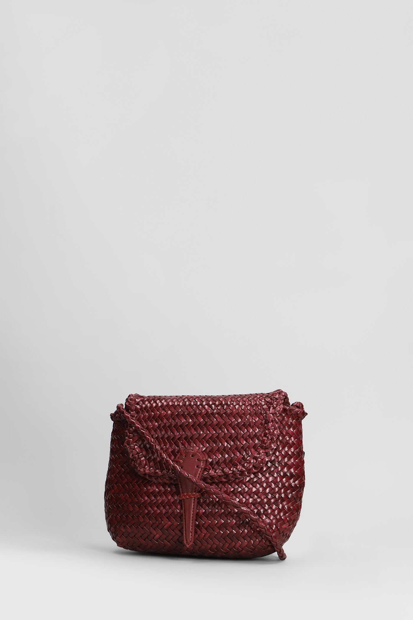 Dragon Diffusion Mini City Bag Shoulder Bag In Bordeaux Leather In Burgundy