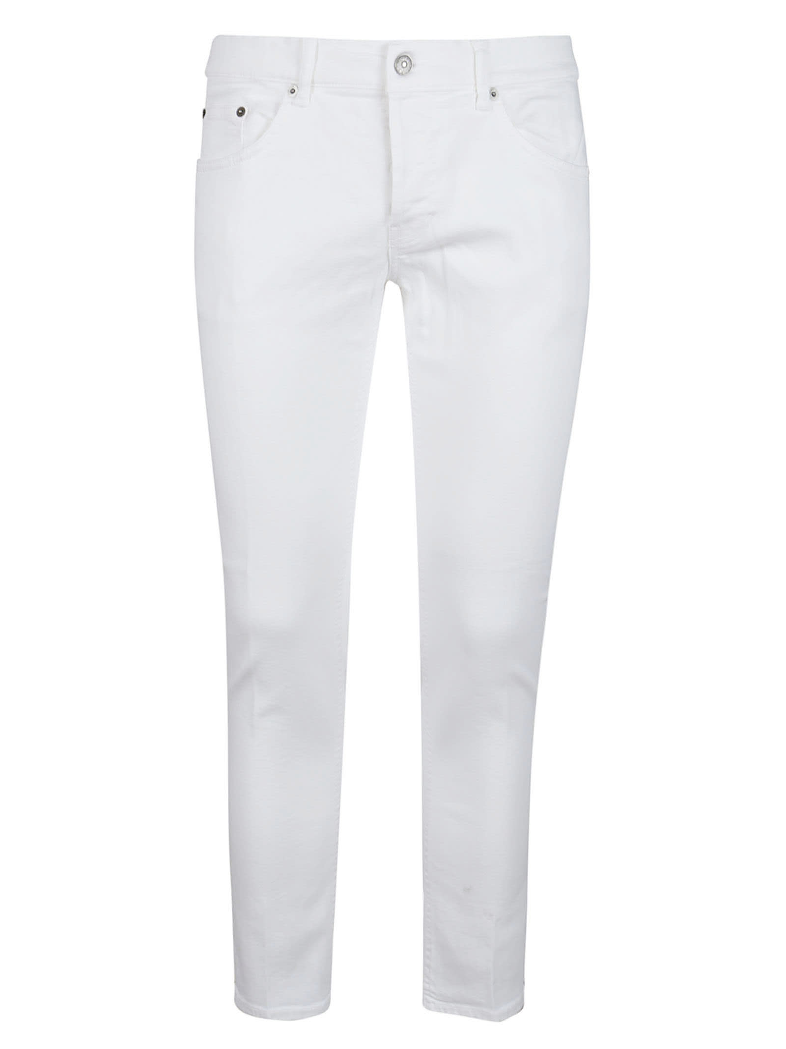 Shop Dondup Mius Jeans In Bianco