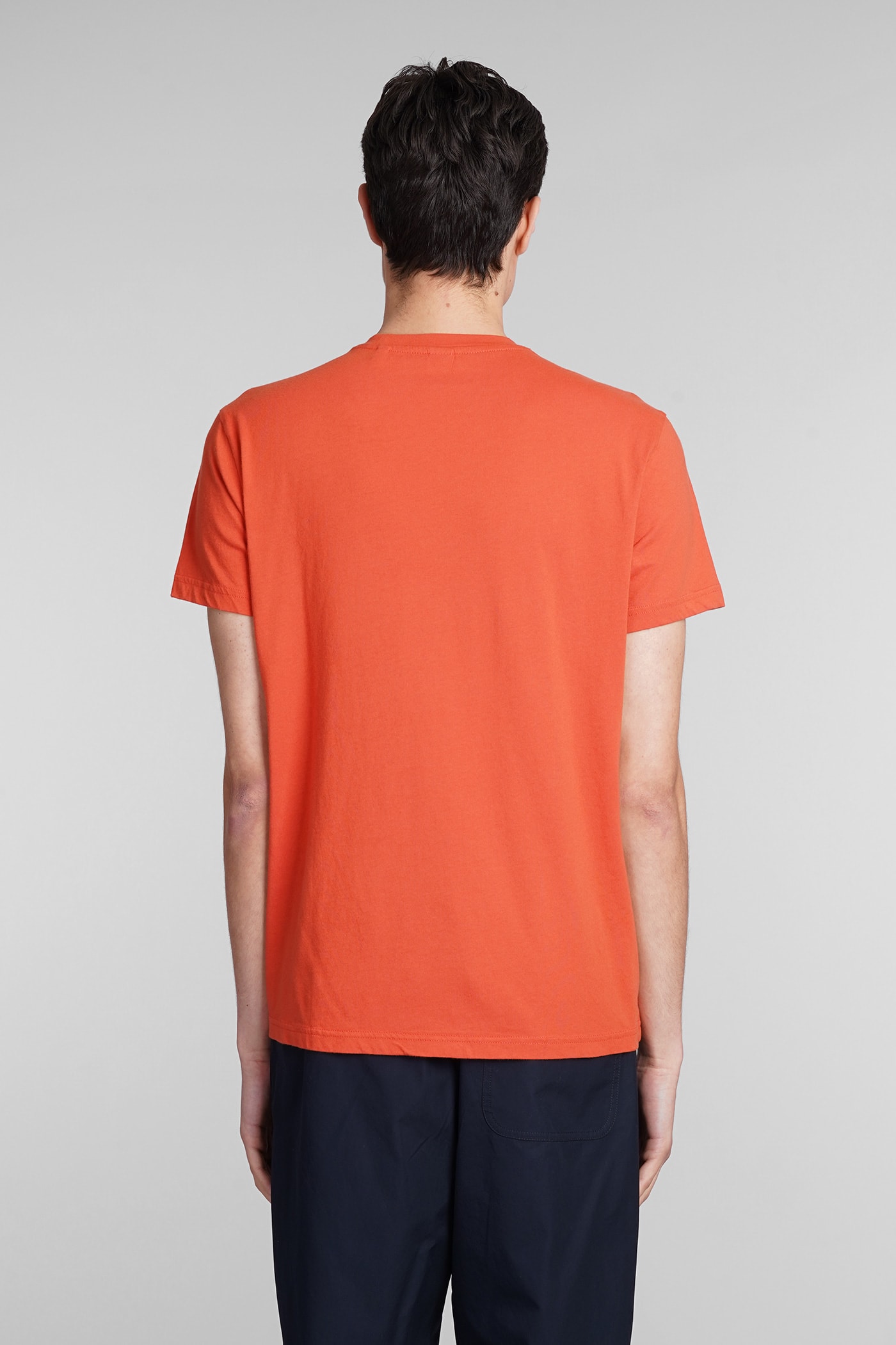 Shop Aspesi Silenzio T-shirt In Orange Cotton