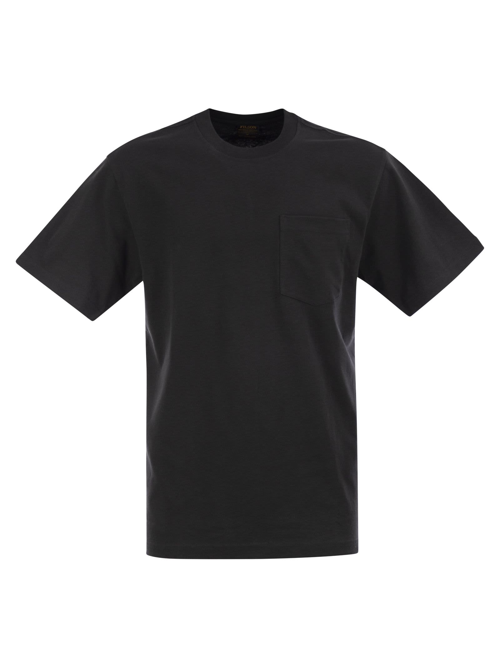 Cotton T-shirt With Breast Pocket