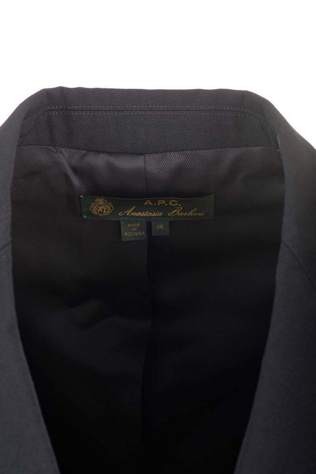 Apc Cohey Double-breasted Blazer In Blue