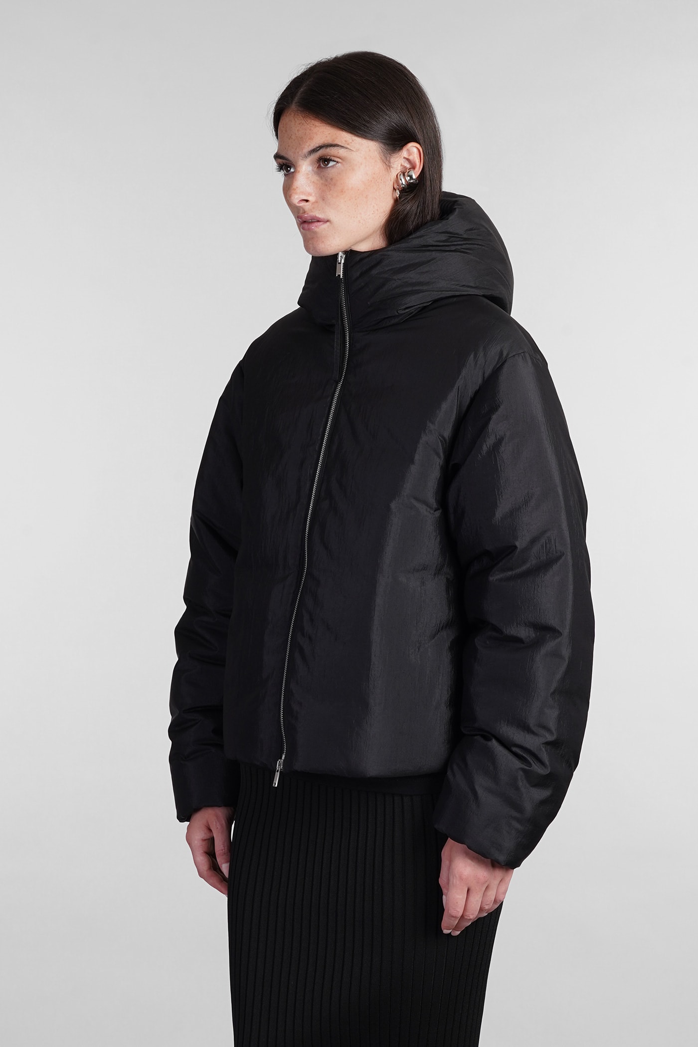 Jil Sander Puffer In Black Polyamide In Black