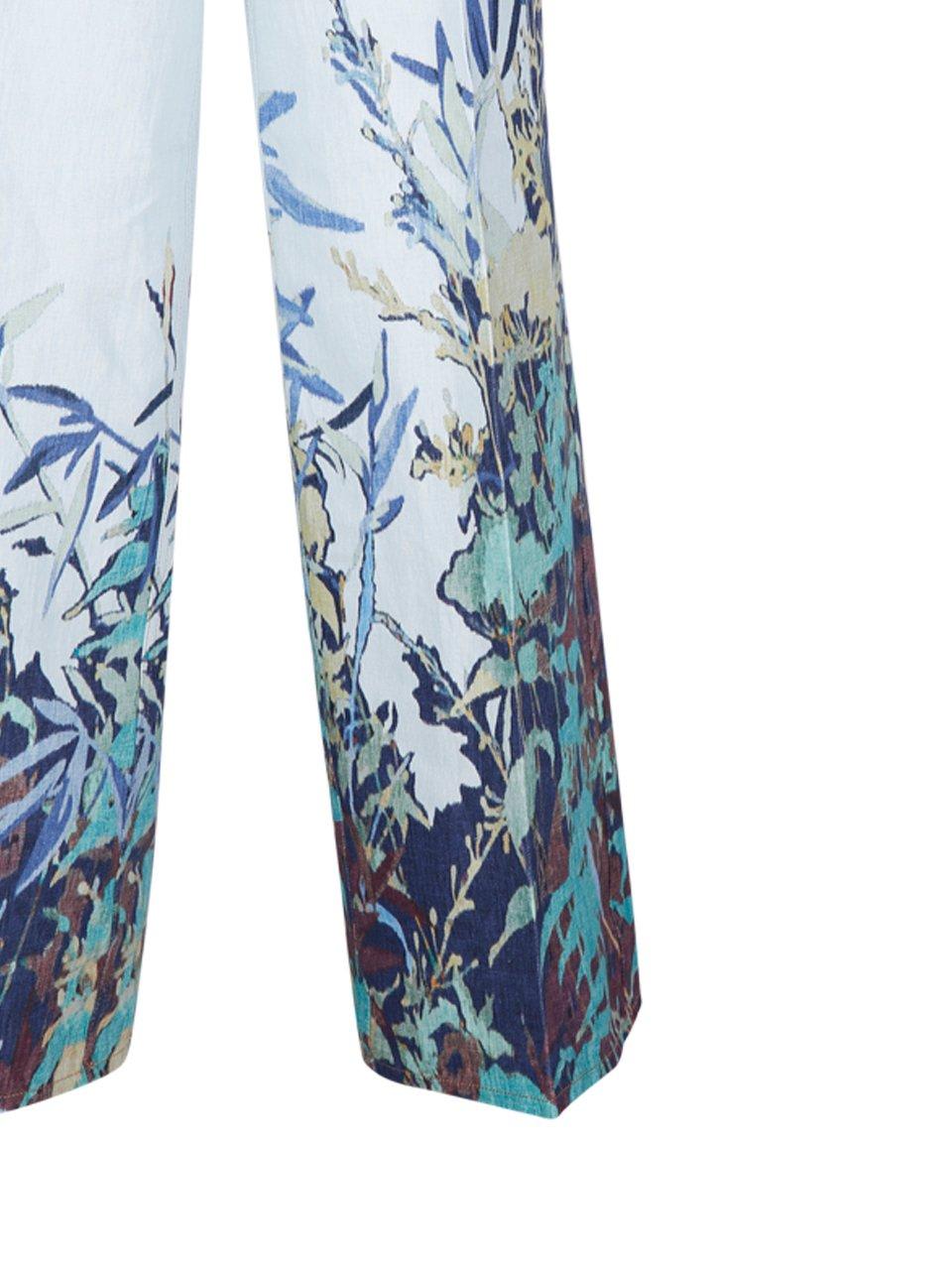 Shop Forte Forte Heaven-printed Wide-leg Jeans In Multicolore