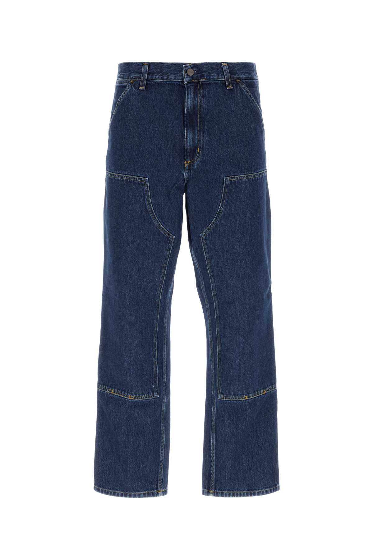 Shop Carhartt Denim Double Knee Jeans In Blue