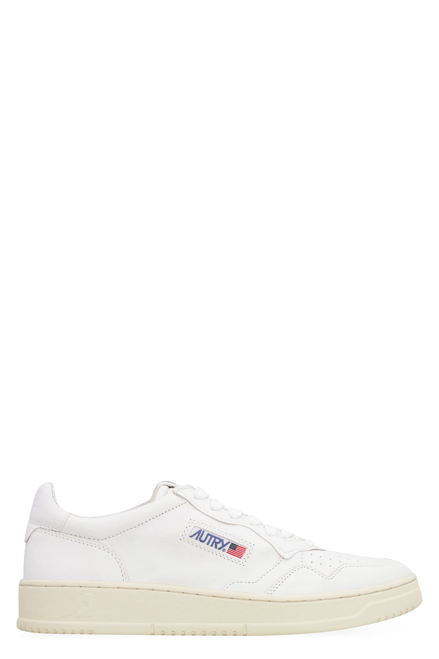 Autry White Leather Sneakers In White