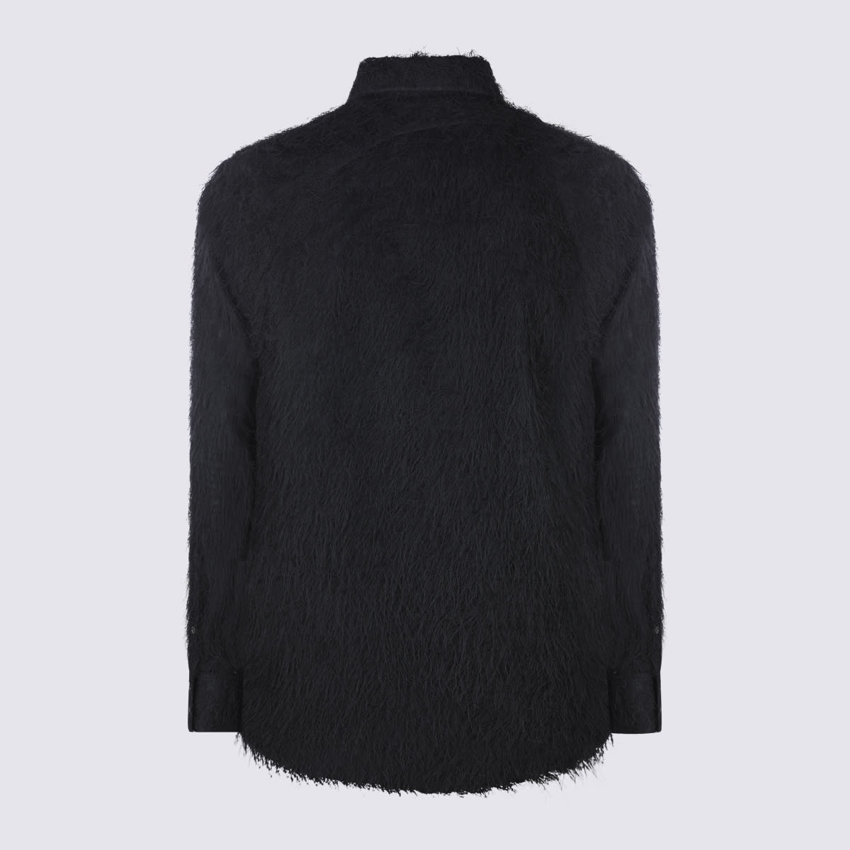 Alexander Mcqueen Harness Fringed Shirt In Black