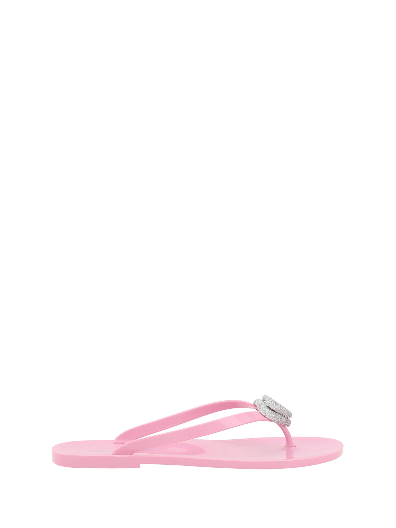 Flip-flop Sandals With Double Heart - Mach & Mach - Modalova