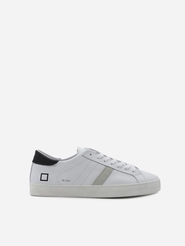 D.A.T.E. Hill Low Sneakers In Leather With Contrasting Inserts