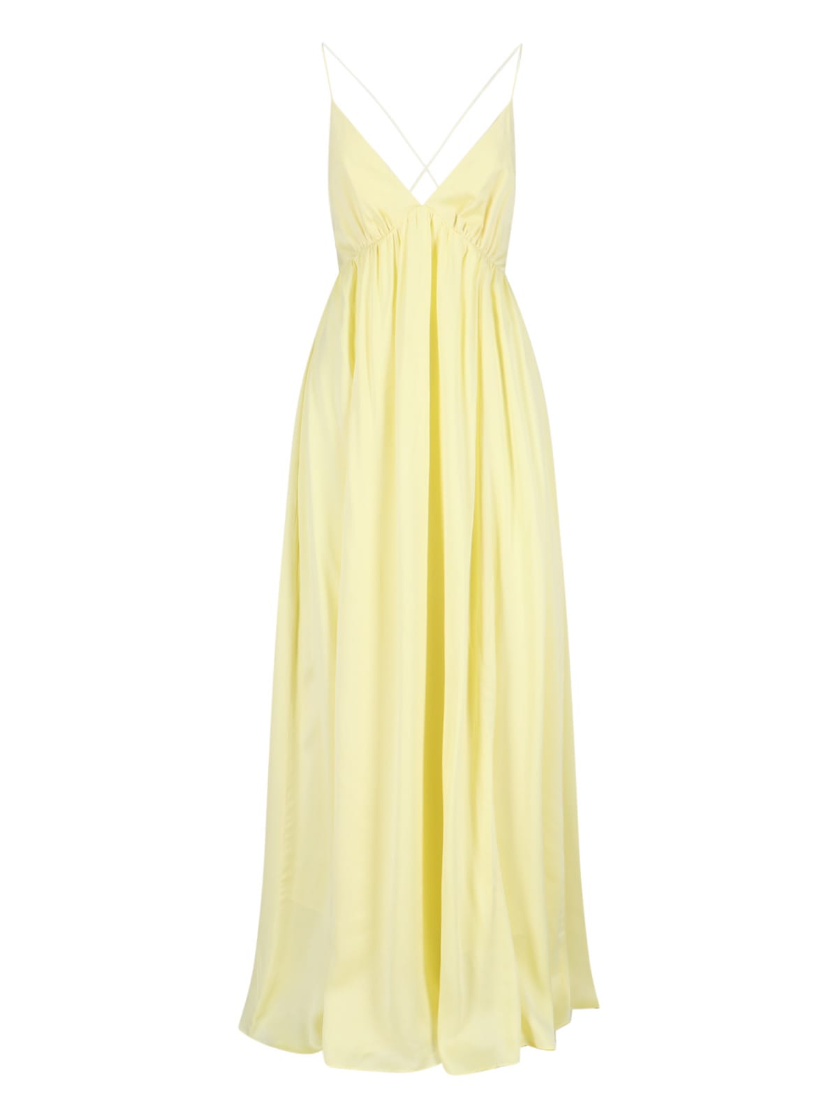Shop Zimmermann Crossed Maxi Dress In Yellow
