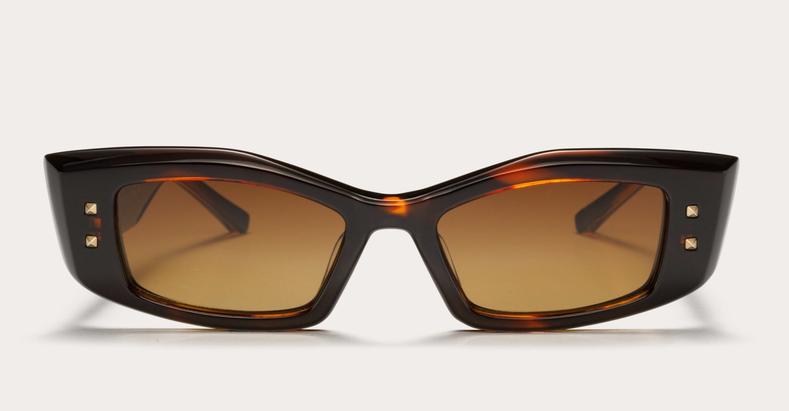 Valentino Quattro - Brown Swirl / White Gold Sunglasses