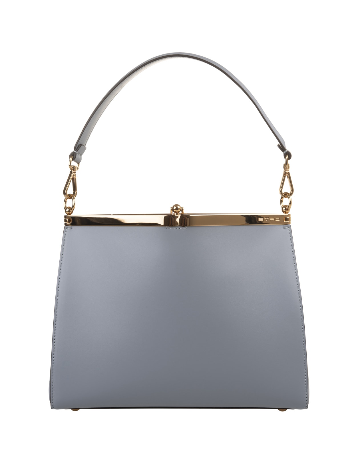 Shop Etro Light Blue Medium Vela Bag