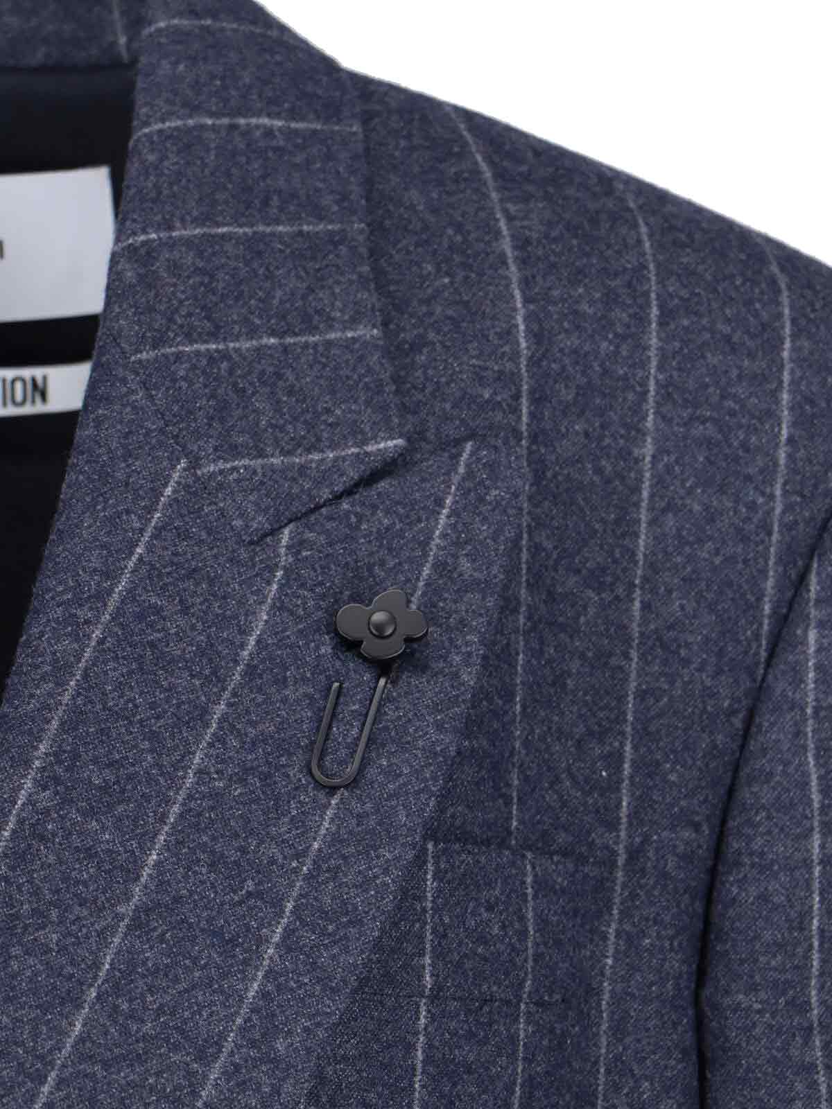 Lardini Virgin Wool And Cashmere Blazer In Blue