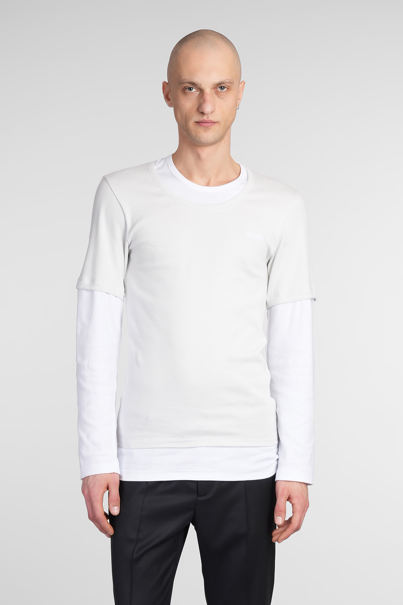 T-shirt In Grey Cotton