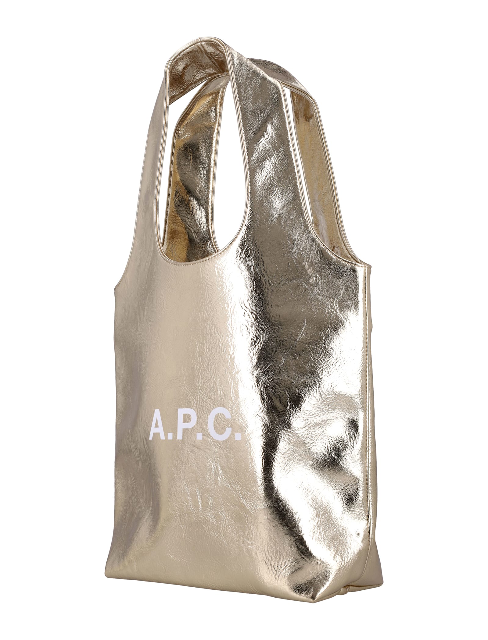 Apc A.p.c. Ninon Small Tote Bag In Gold