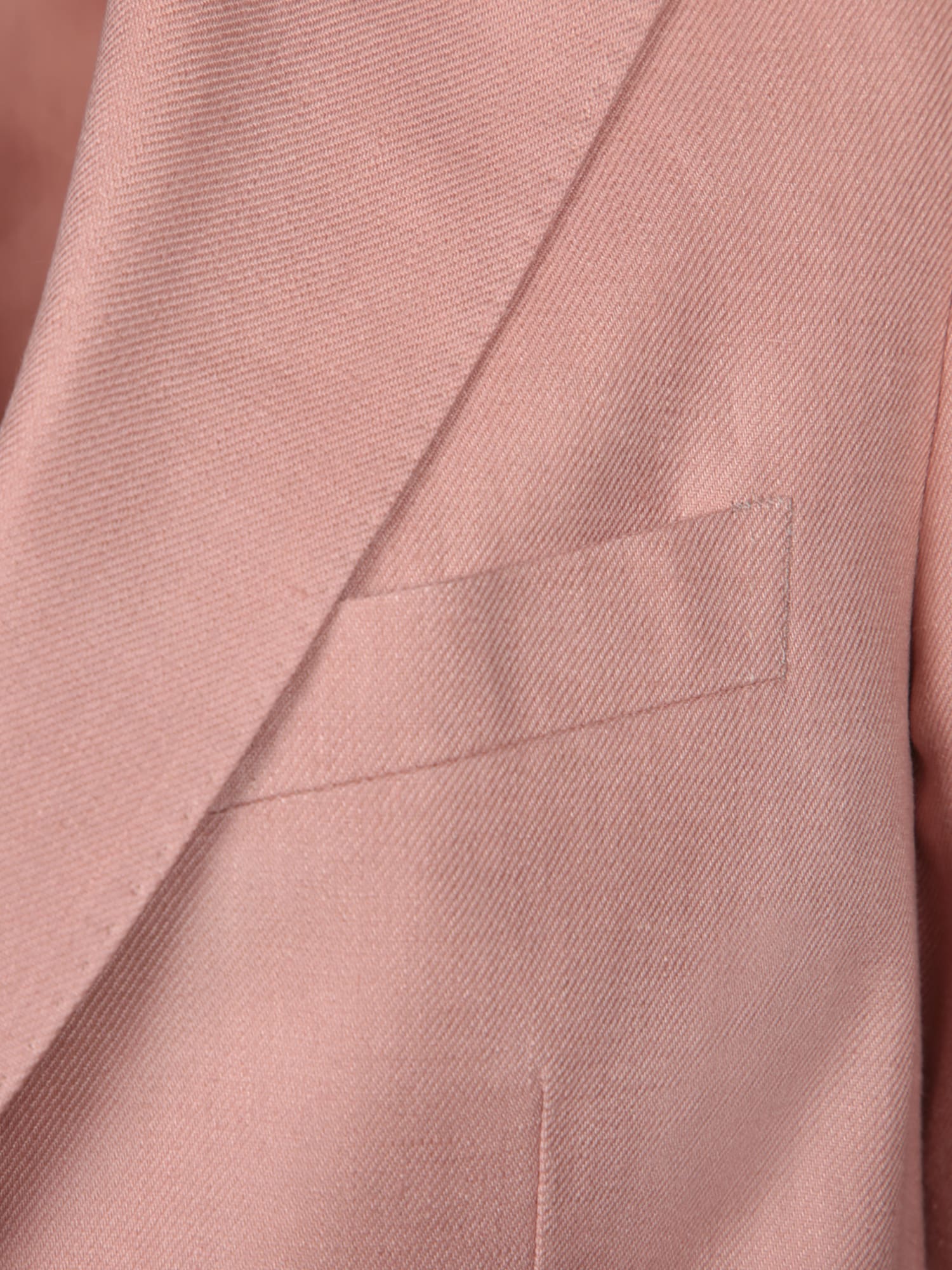 Tagliatore Single-breasted Pink Jacket With Welt Pockets In Pink