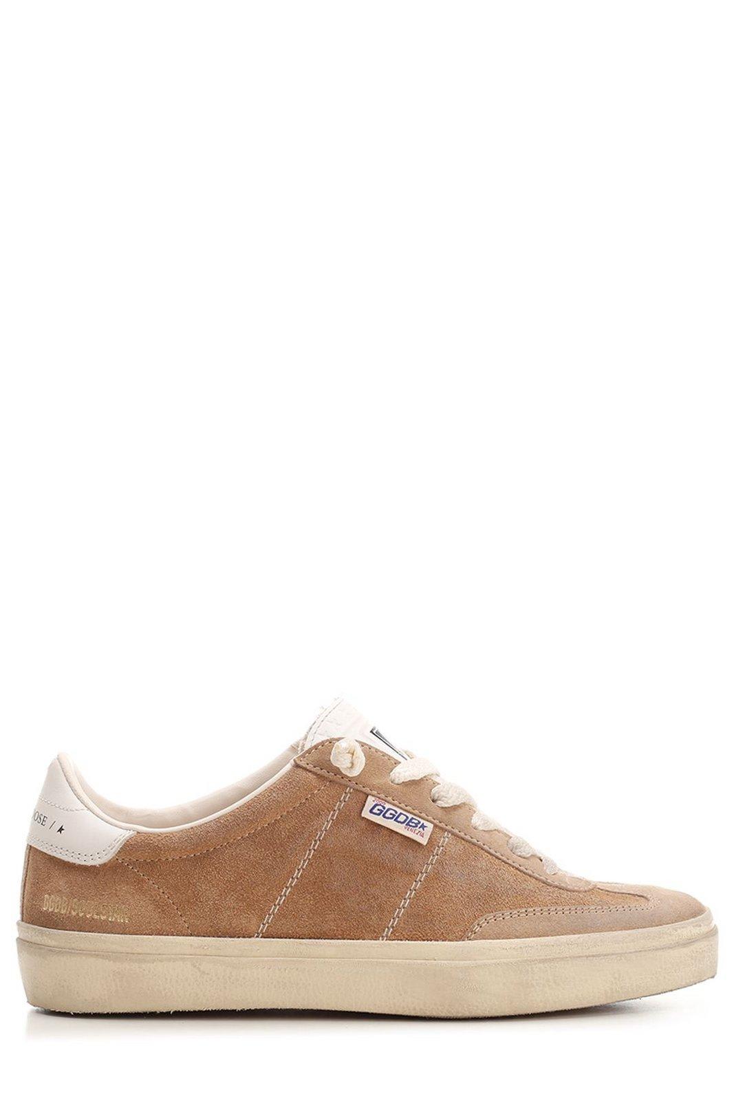 Shop Golden Goose Soul Star Lace-up Sneakers In Tabacco/white/milk