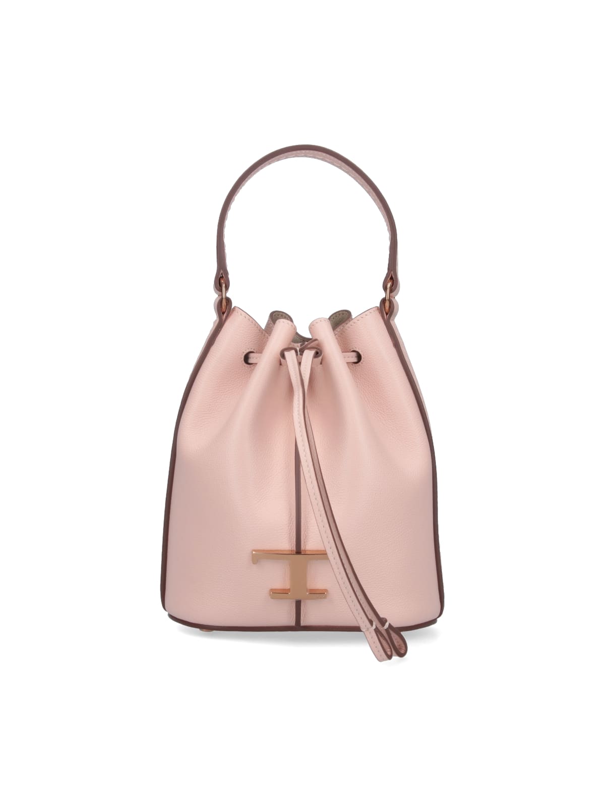 Shop Tod's Micro Bag T Timeless In Pink