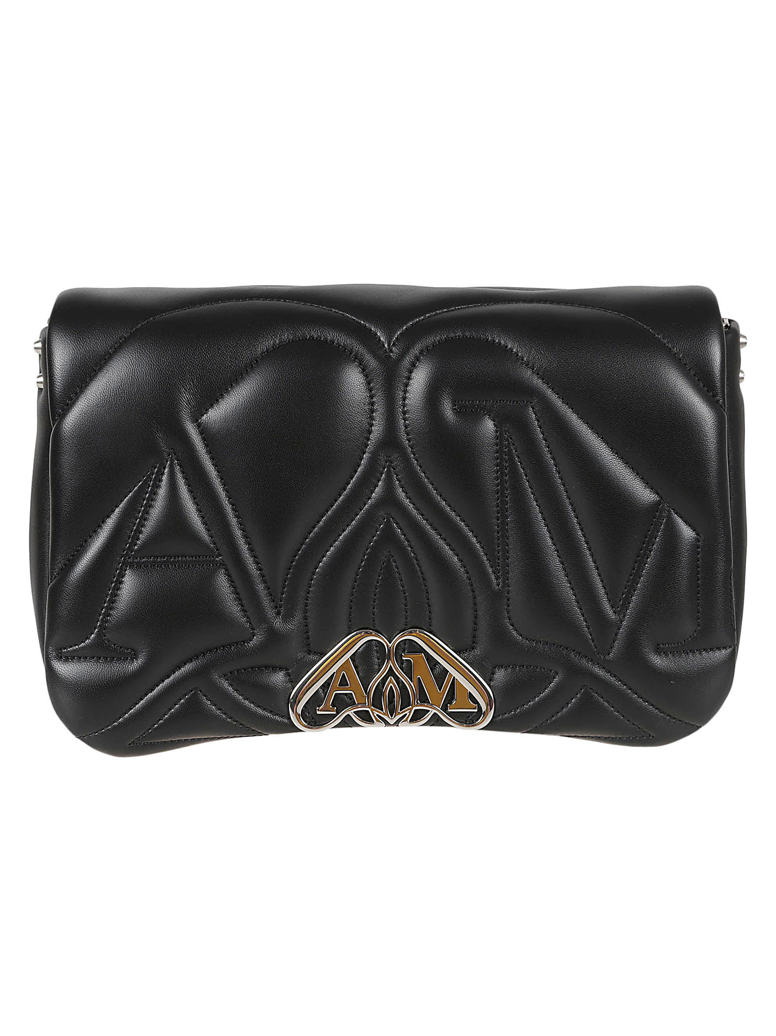 Shop Alexander Mcqueen The Seal Hand Bag In Black