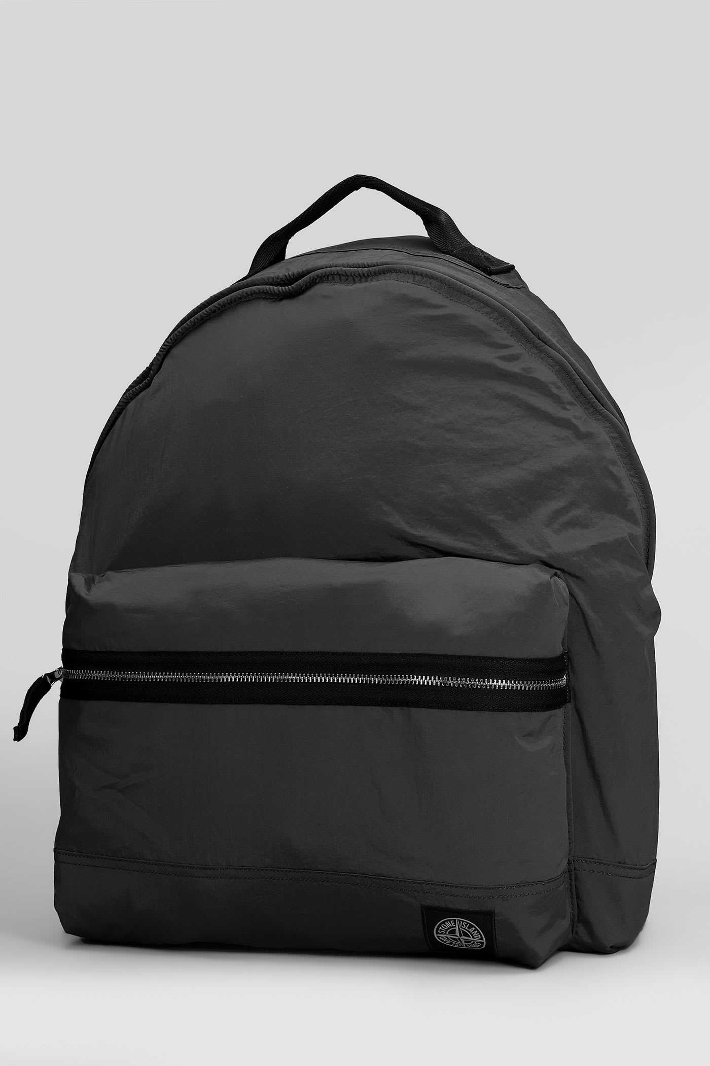 Stone Island Backpack In Black Polyamide In Black