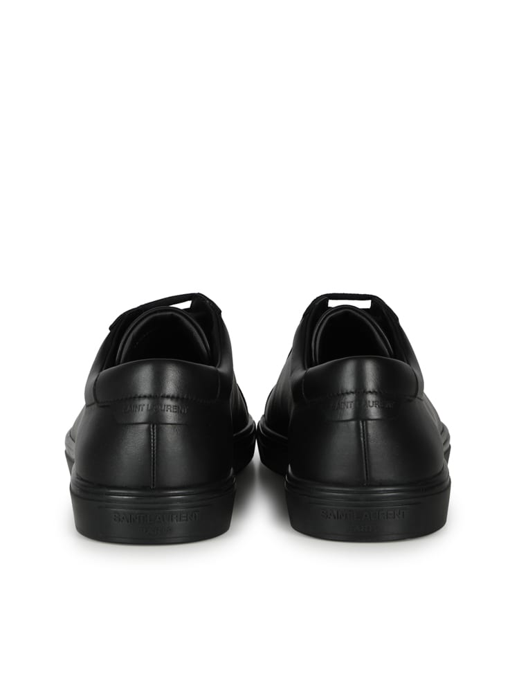Shop Saint Laurent Low Sneakers With Laces In Black