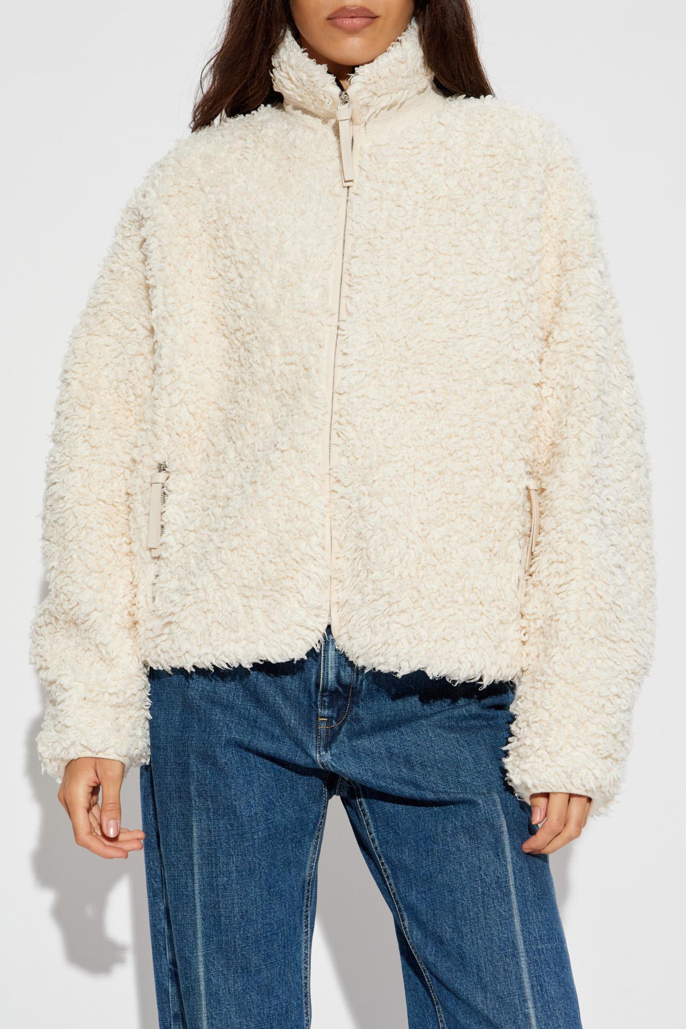 Jil Sander + Jacket With Decorative Finishing In White