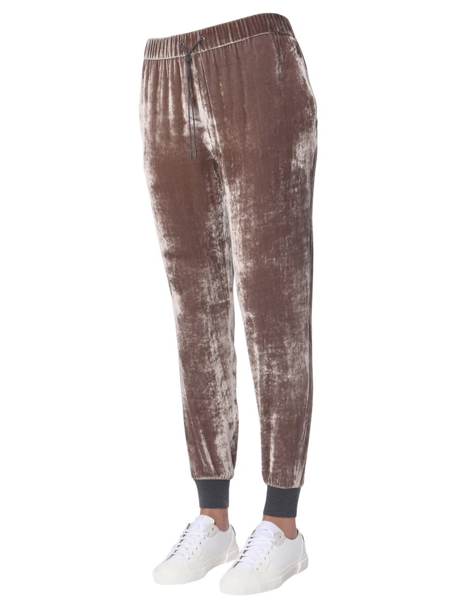 Shop Fabiana Filippi Gubbio Trousers In Brown