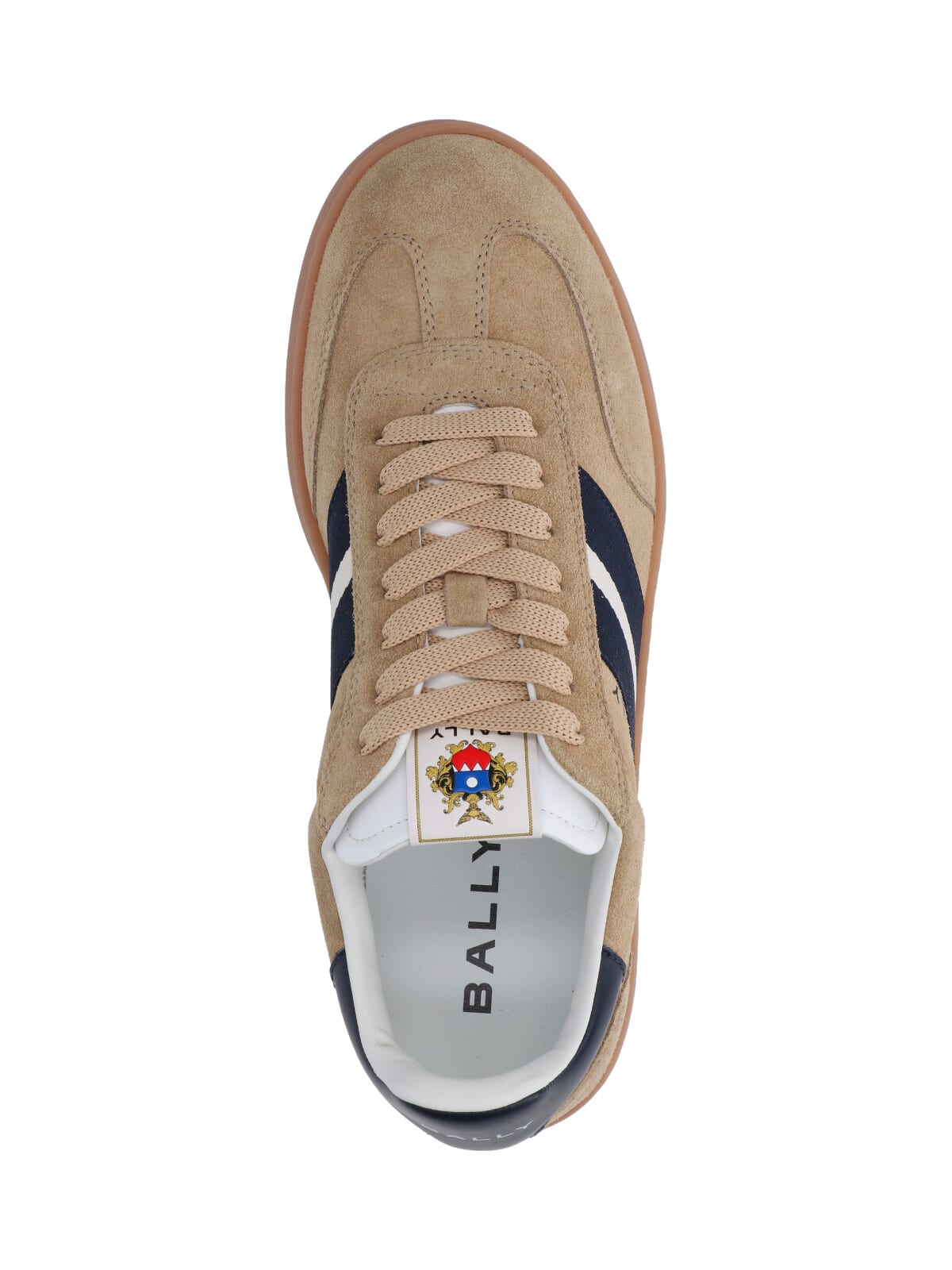 Bally Retro Stripe-detail Suede Sneakers In Multi