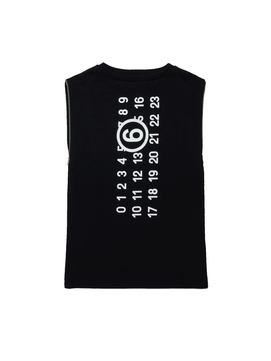 Mm6 Maison Margiela Dress With Logo In Black