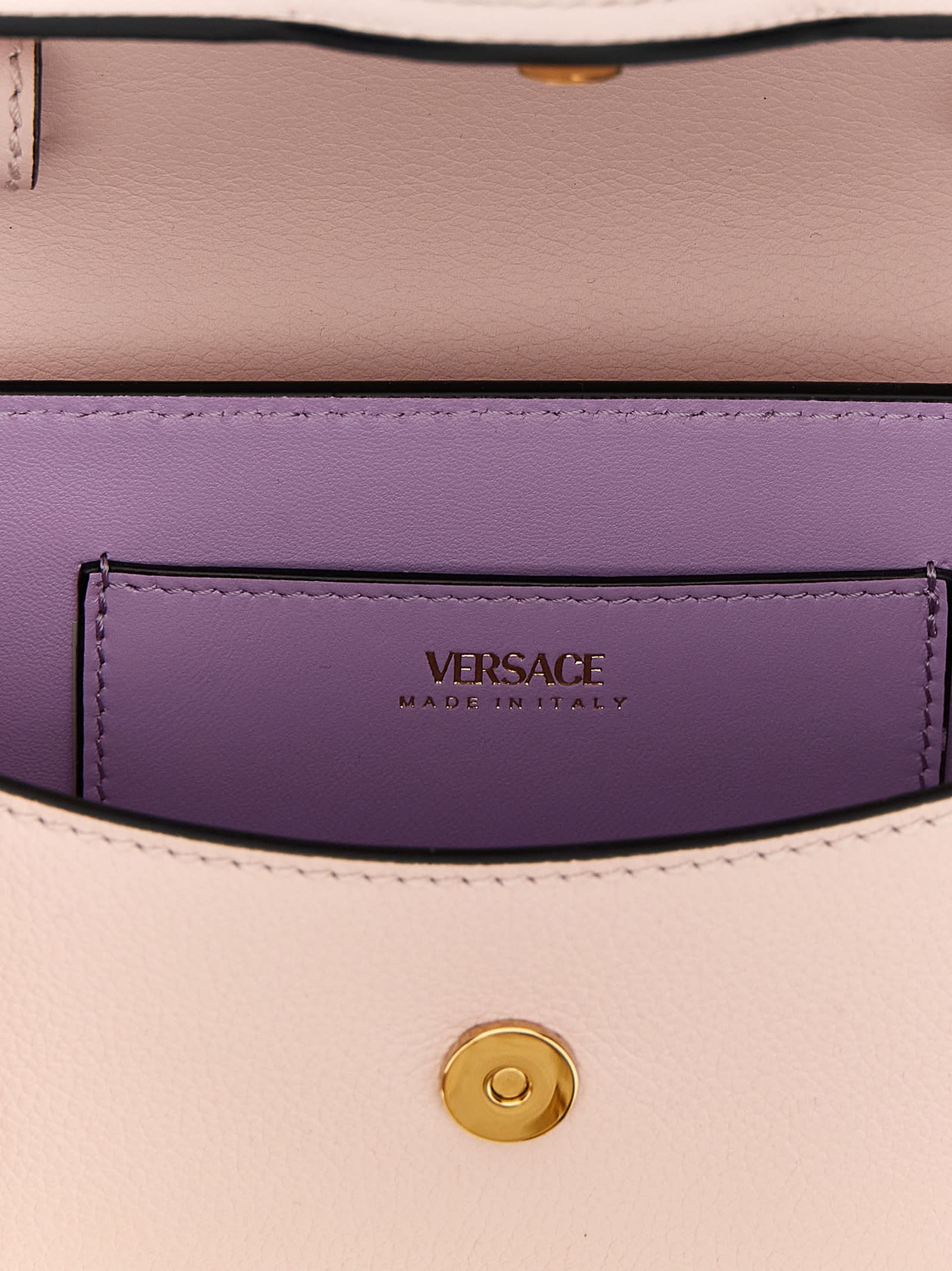 Shop Versace La Medusa Mini Handbag In Pink