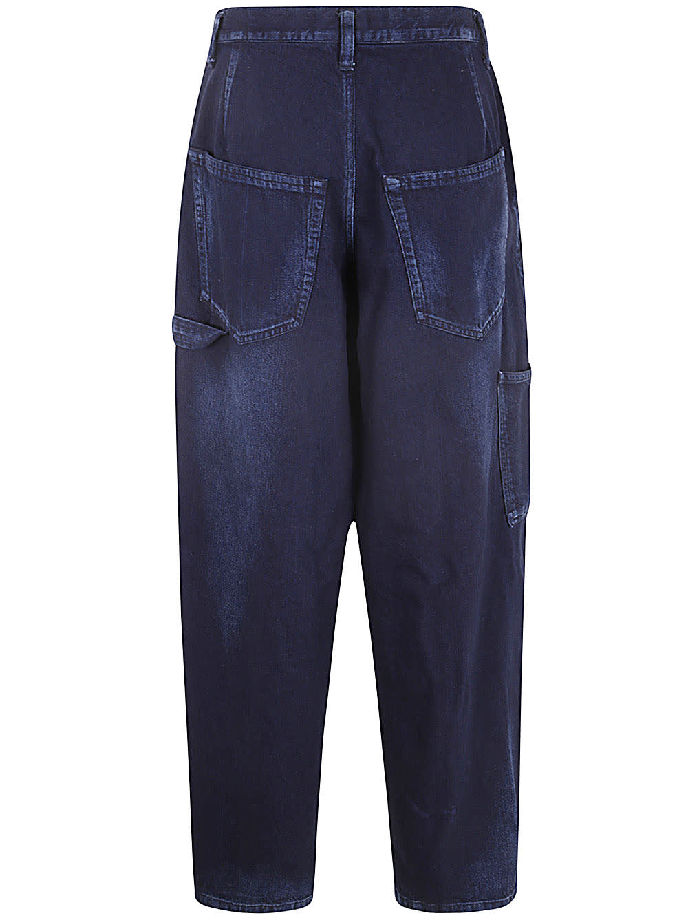 Shop Y's U Single Tuck Denim In Indigo