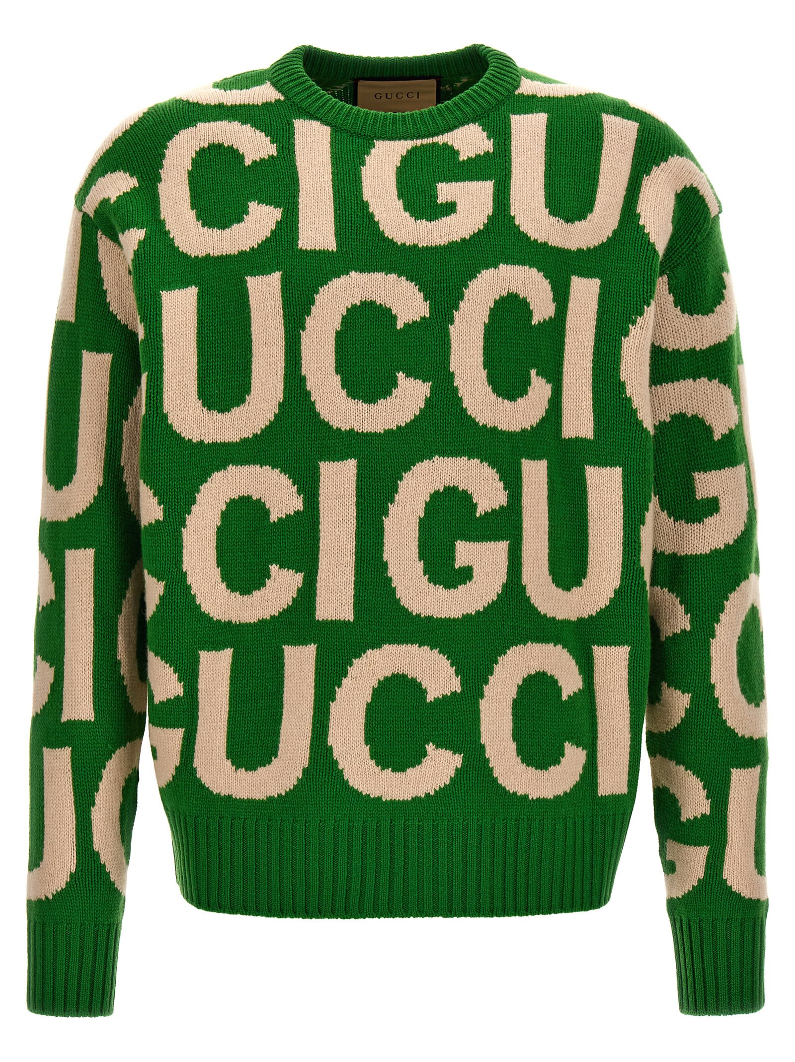 Gucci Logo Sweater In Green