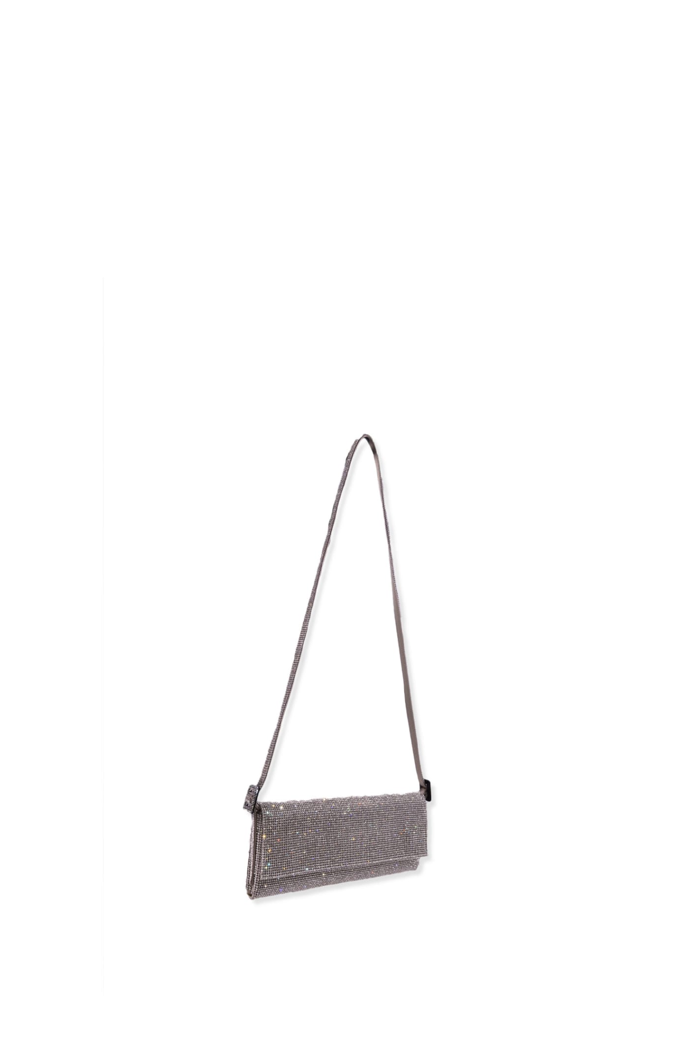 Shop Benedetta Bruzziches Shoulder Bag In Silver