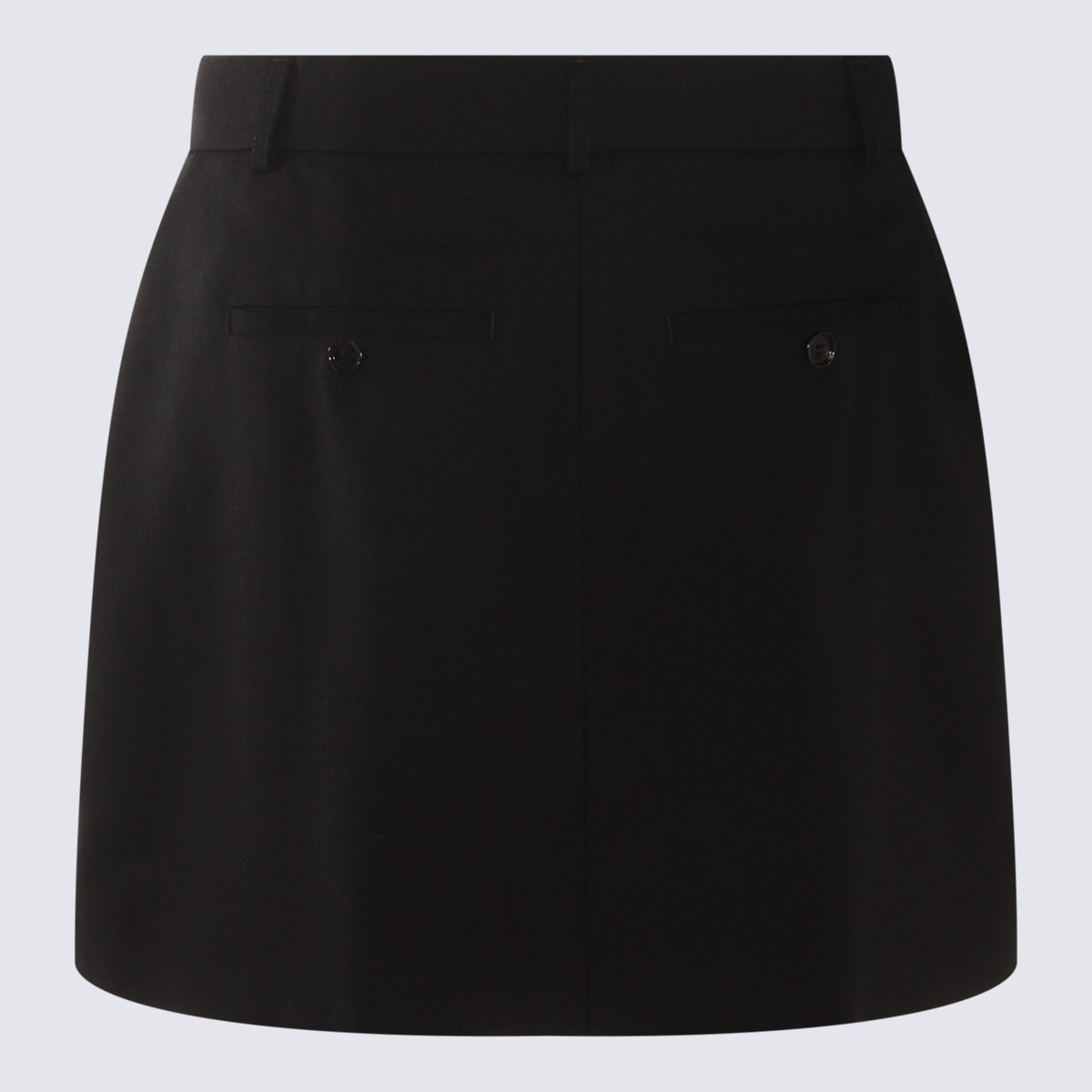 Shop Ami Alexandre Mattiussi Black Wool Skirt