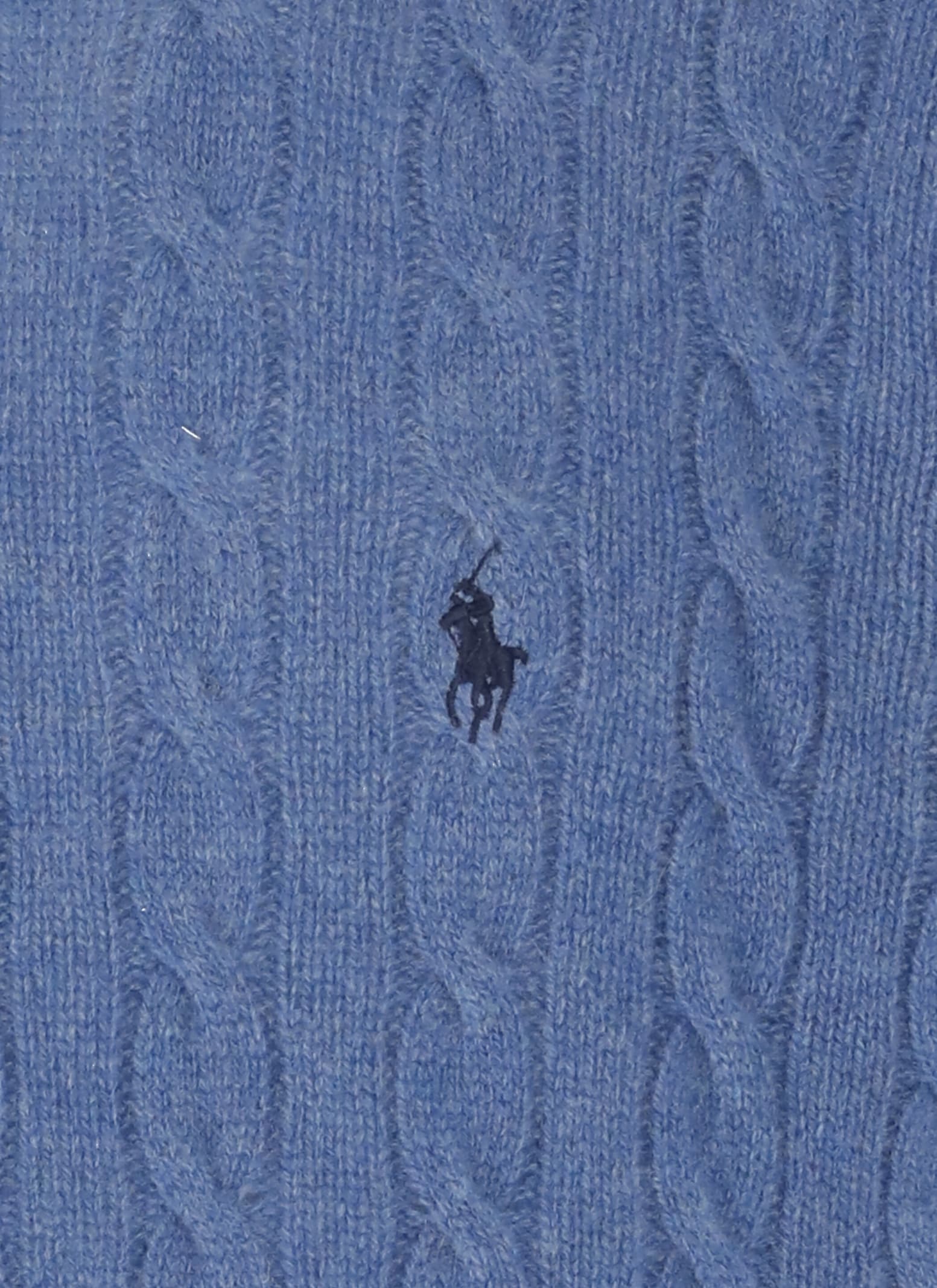 Shop Ralph Lauren Wool And Cashmere Sweater In Blue