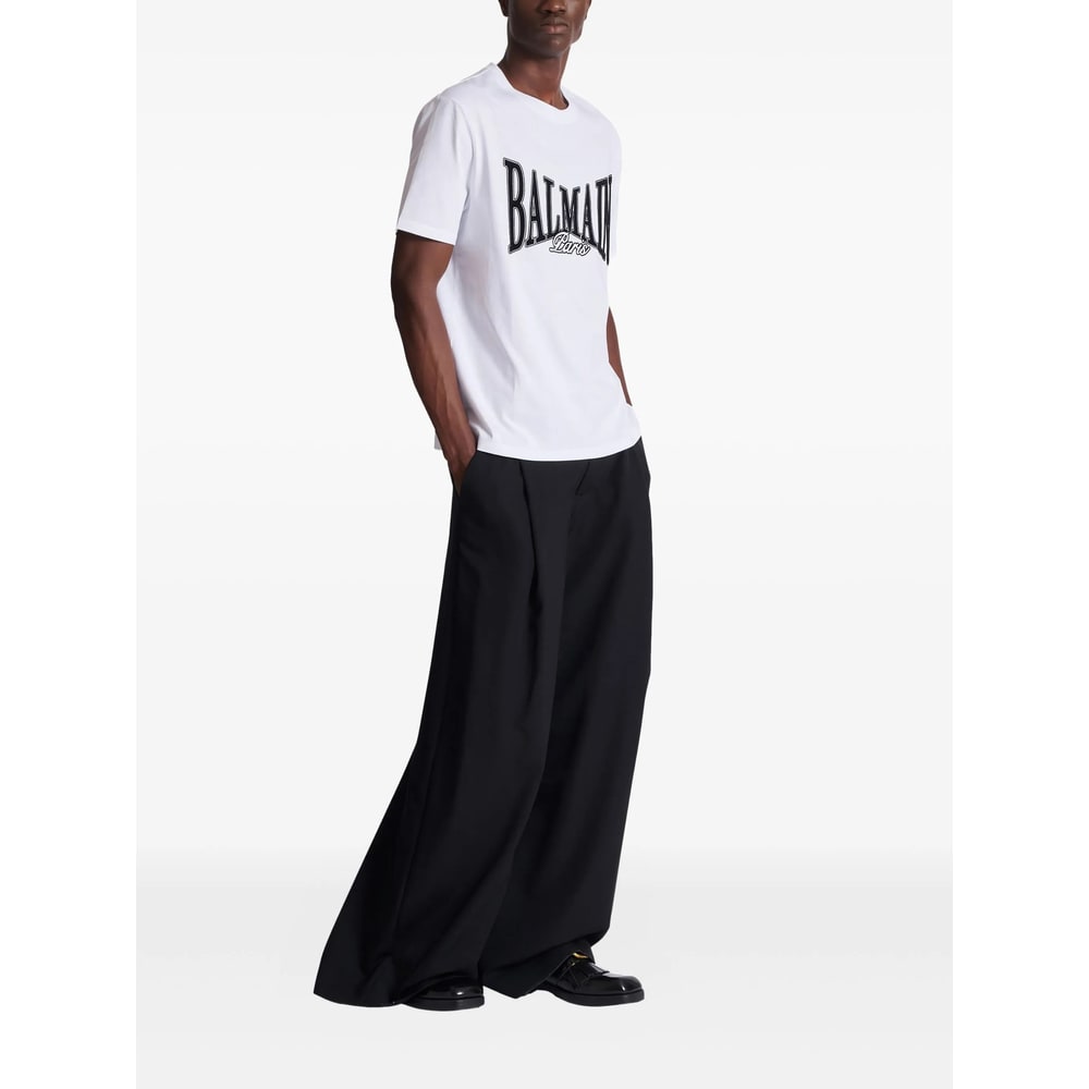 Balmain College Flock T-shirt In Animal Print