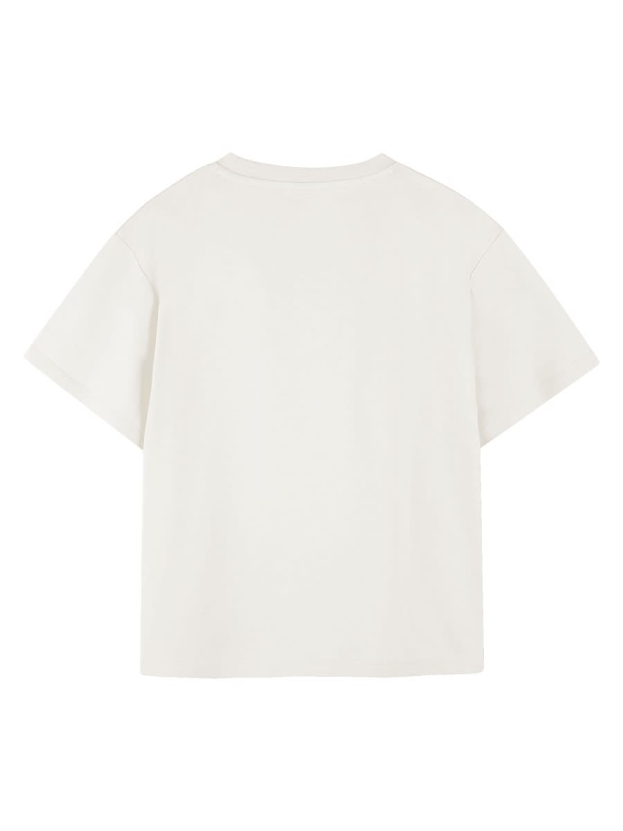 Kenzo Kids Logo Print T-shirt In White