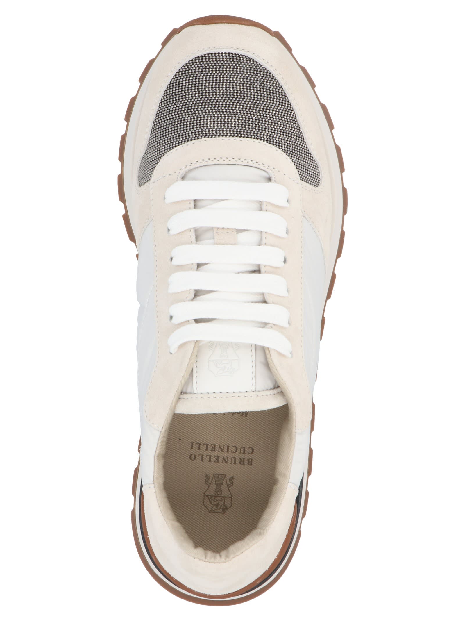 Shop Brunello Cucinelli Precious Band Insert Sneakers In Multicolor