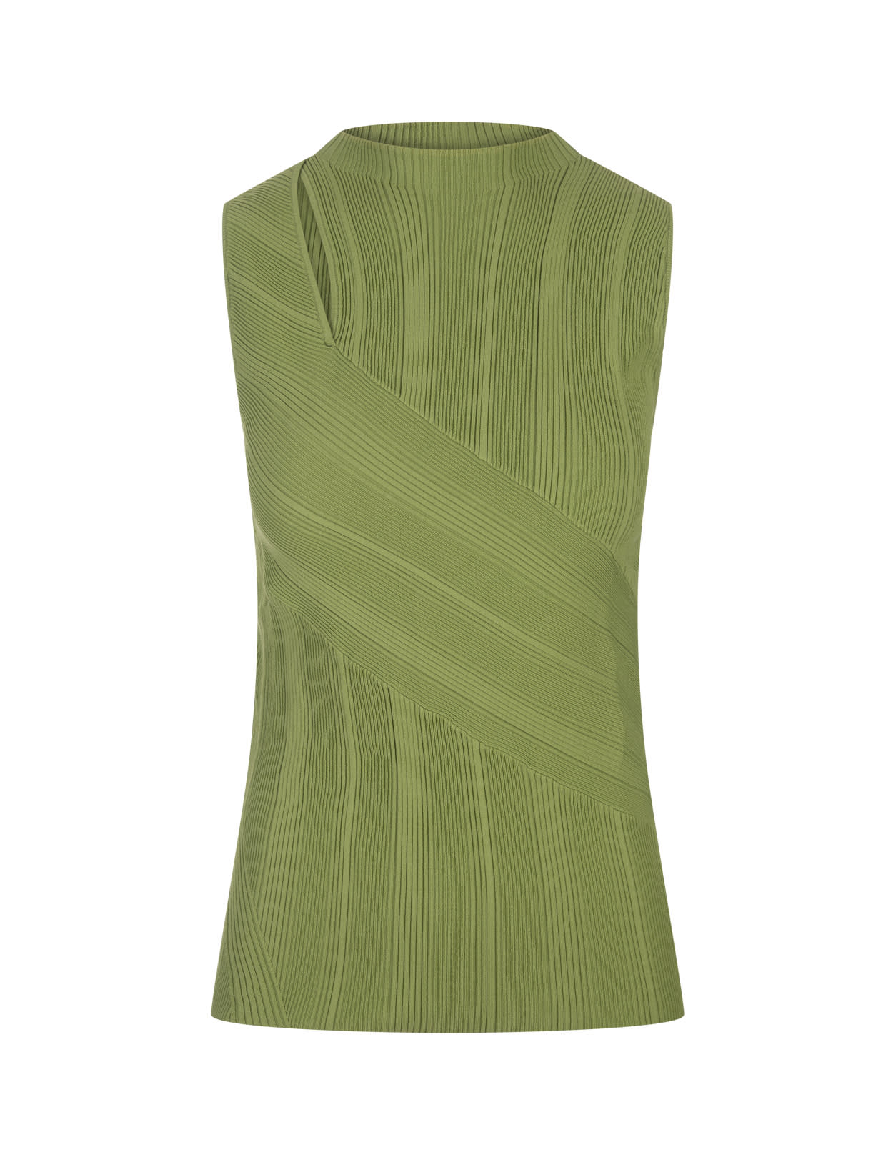 Shop Diane Von Furstenberg Artemesia Top In Military Green