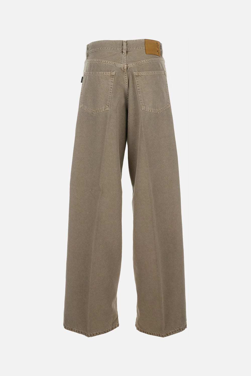 Haikure Candy Pleated Stretch Low-rise Wide-leg Jeans In Neutral