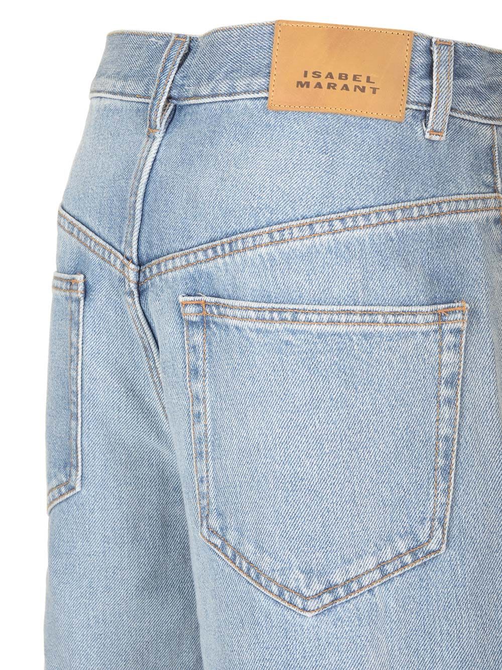 Shop Isabel Marant Joanny Jeans In Light Blue