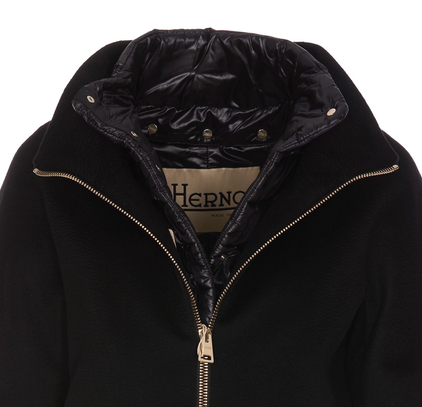 Shop Herno Coat In Black