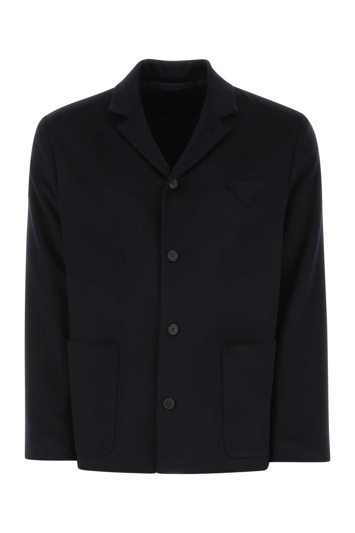 Navy Blue Cashmere Blazer